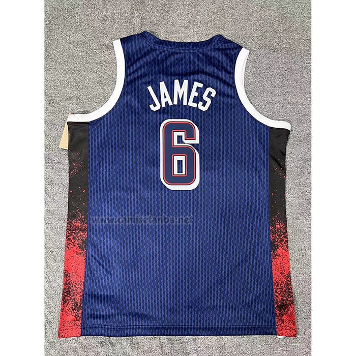 Camiseta USA 2025 LeBron James #6 Azul
